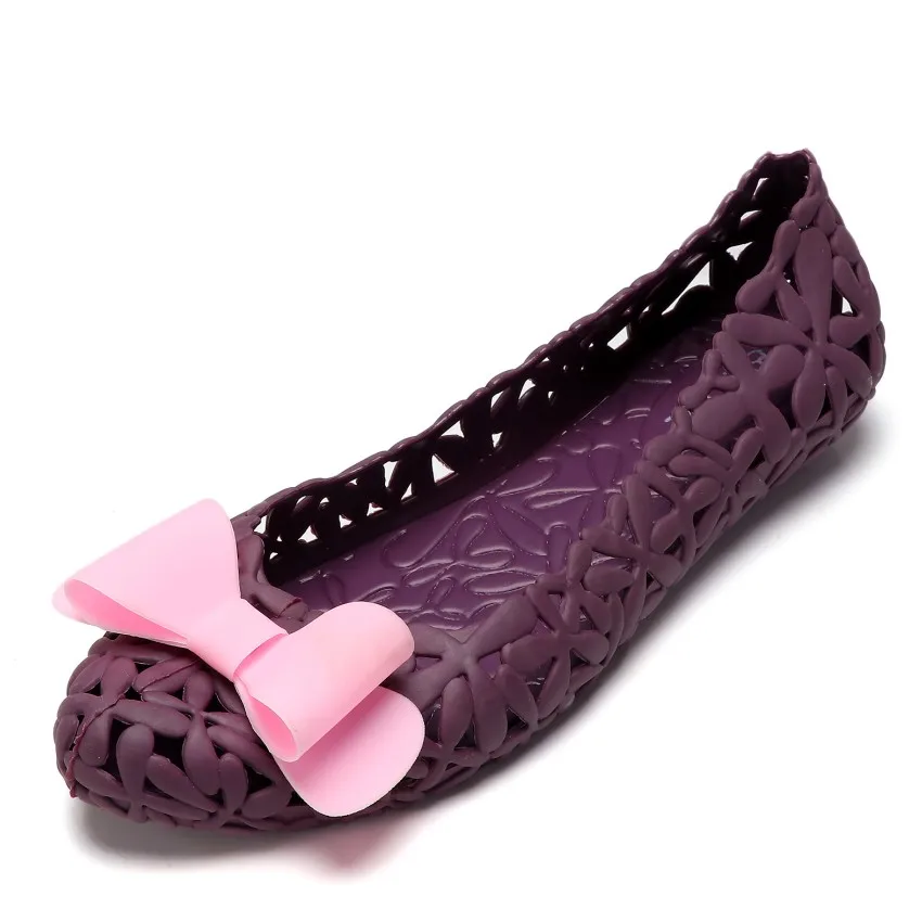 Летние beanch обувь женская конфеты резиновая роскошные дизайнерские модные брендовые модели на плоской подошве без застежек обувь женская пляжная обувь - Цвет: purple