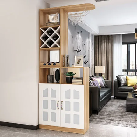 Современная Минималистичная многофункциональная витрина для одного шкафа, витрина для гостиничной гостиной, коммерческая мебель для бара, винного шкафа, украшения - Цвет: A  Wood color