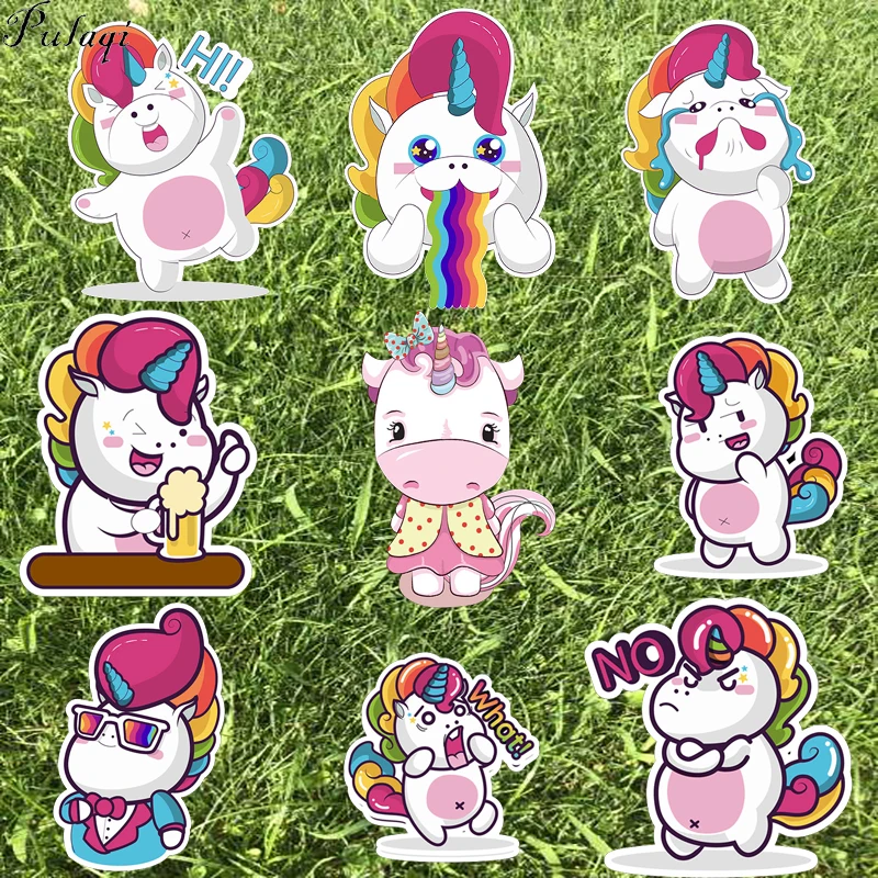 

Pulaqi Rainbow Watercolor Horse Iron On Heat Transfer Printing Patches Sticker Washable Paste For Kids Clothes DIY Appliques F
