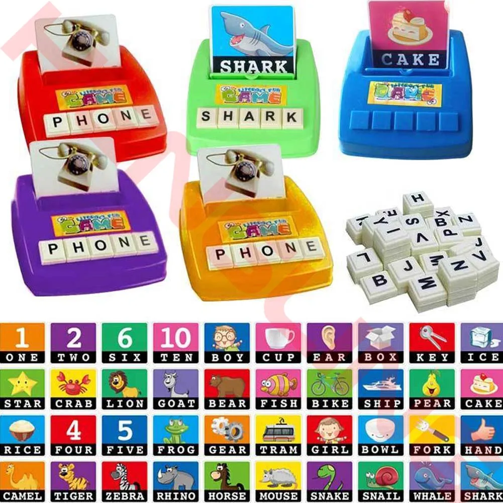 Alphabet Letters Figure Spelling Games Cards English Word ... Alphabet Letters Figure Spelling Games Cards English Word ...