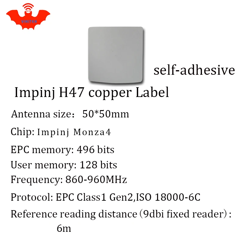 Rfid-теги UHF стикер Impinj H47 EPC 6C для печати медные наклейки 2000 шт аденсивный на большие расстояния пассивный RFID ярлык