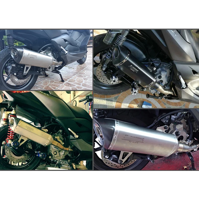 Для Yamaha XMAX300 XMAX 250 выхлопная труба без шнуровки 51 мм мотоцикл полная система спереди Mid Link локоть глушитель