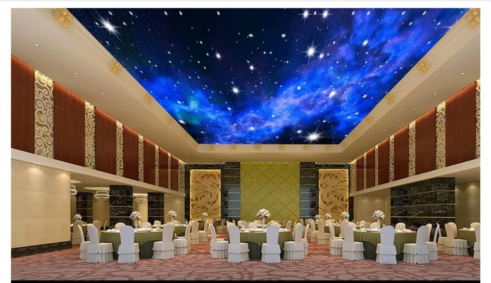 Пользовательские фото обои 3d потолочные фрески креативная мечтательная ночь