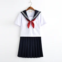 Uniforme scolaire japonais, uniforme scolaire de classe pour filles blanches, uniformes d'étudiants de marin de la marine, costumes de marin Cosplay Anime 2021