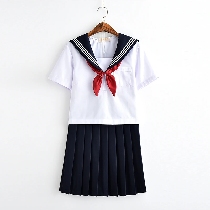 New Sales Japanese School Uniform 2021 White Girls Class Navy Sailor  Uniforms Students Clothes Anime Cosplay Sailor Suits|School Uniforms| -  AliExpress