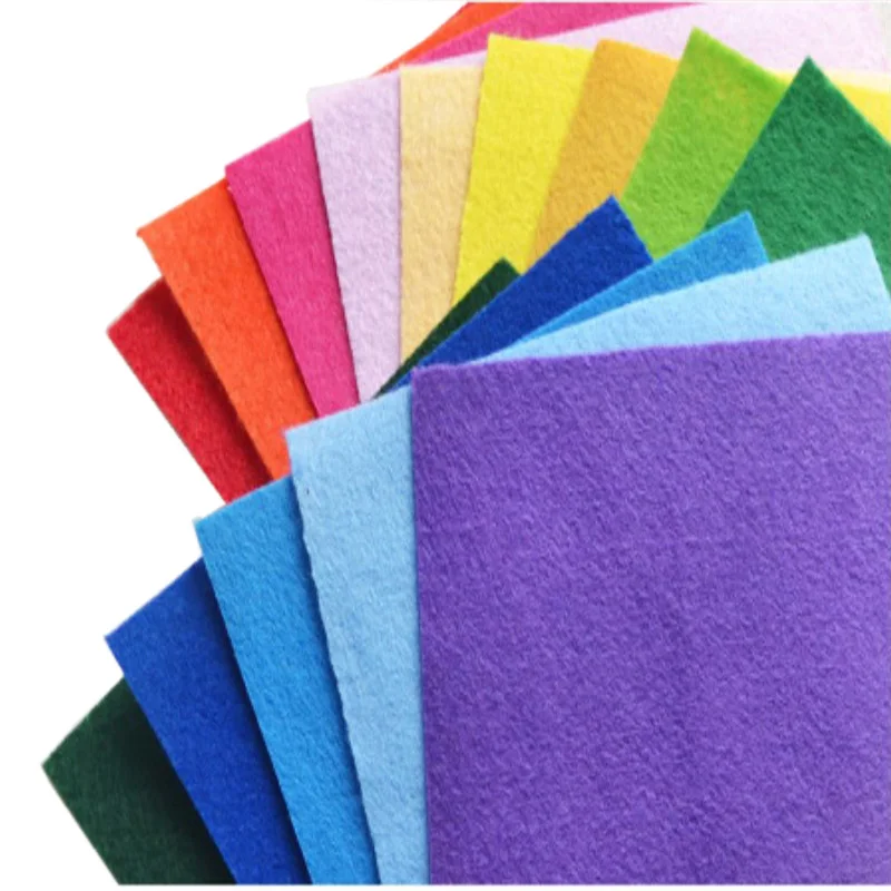 Tela de fieltro de alta calidad de 30x30 Cm, artesanía DIY para niños