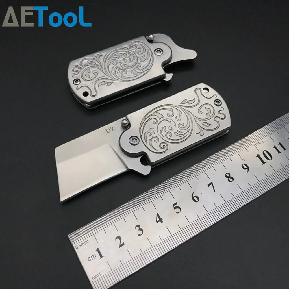 

AETool Pocket Karambit Mini D2 Steel Folding Knife Sharp Key Knife Navajas Survival Army Hunting Faca EDC Tactical Knives