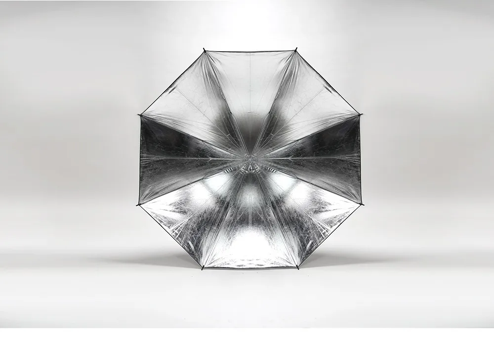 Godox 4" 102 см ОТРАЖАТЕЛЬ МЯГКИЙ зонтик черно-серебристый зонтик для вспышки зонт-отражатель