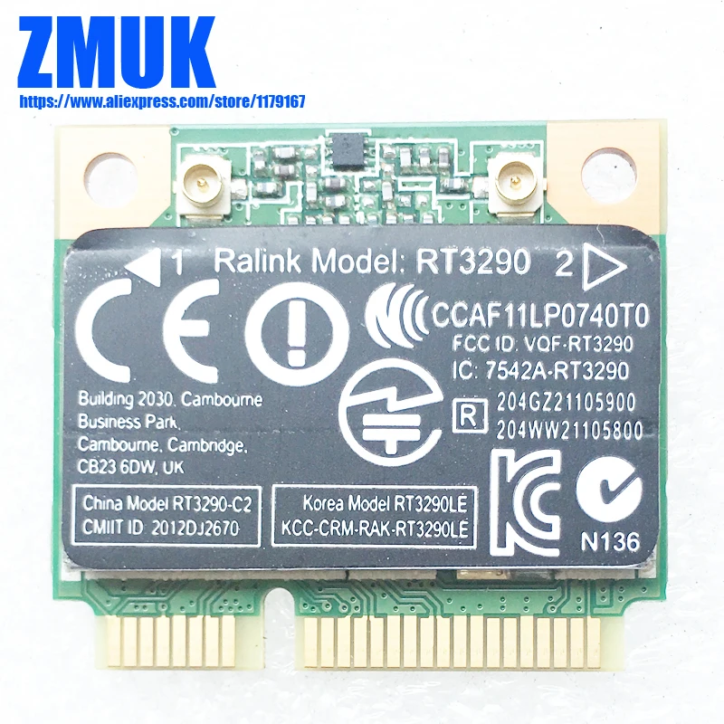 Tarjeta combinada rt3290 802 11bgn bt 4 0 para hp 240 pavilion 11