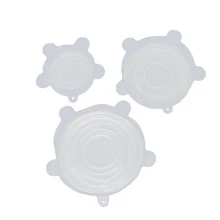 3 шт. силиконовые крышки мягкий Еда Класс универсальные тянущиеся уплотнительные крышки свежей крышки для пищевых продуктов чаша чехлов для Кухня бар дома