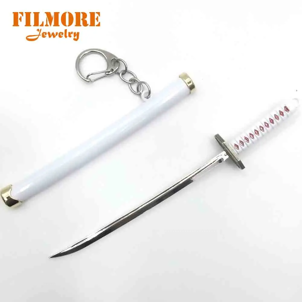

Anime One Piece Roronoa Zoro Sheathed Knife Alloy Mens Keychain Key Chain Ring Bag Charm Men Fashion Jewelry Chaveiro Chaveiros