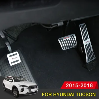 

Non-Drilling Car Accelerator Gas Fuel Brake Clutch Foot Pedal Cover Case For Hyundai Tucson 2015 2016 2017 2018 AT Accessories