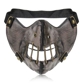 

Motorcycle Face Mask Anti-fog Balaclava Face Shield Windproof Biker Riding Outdoor Mask PU Leather Face Mask For Men Women