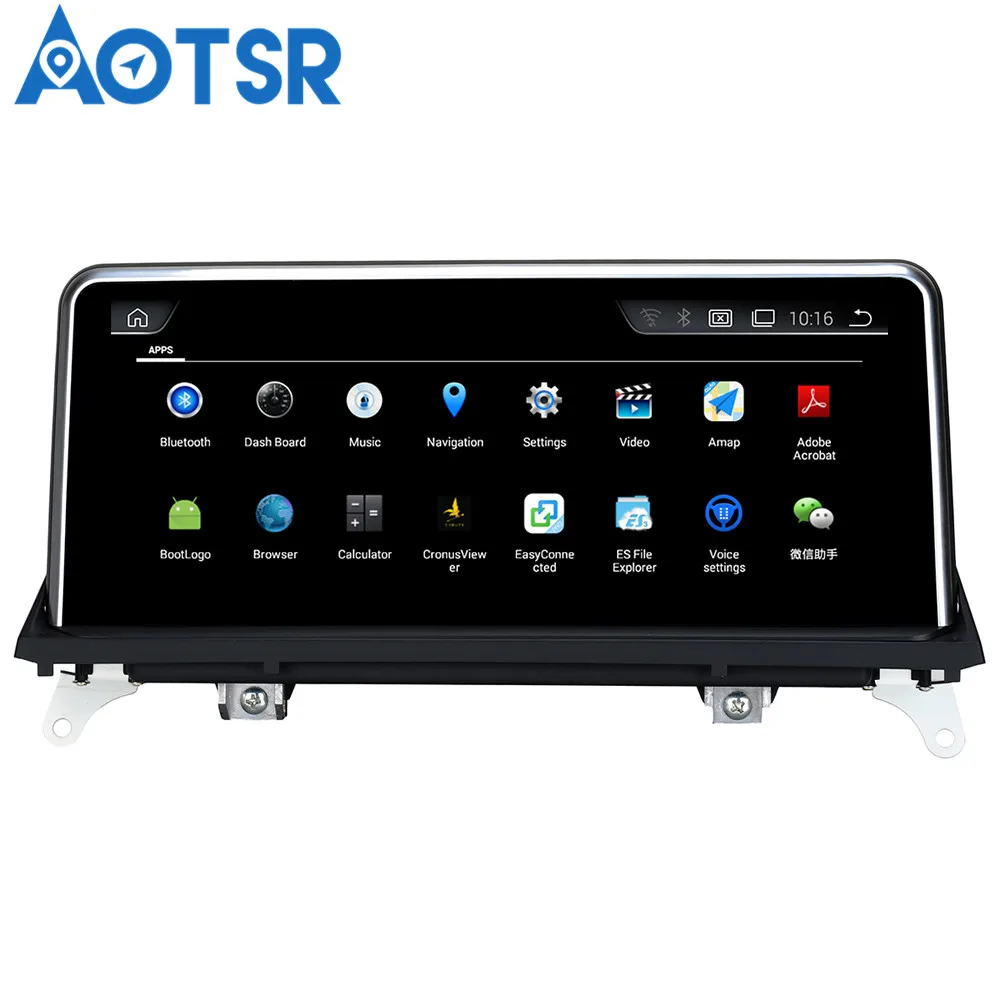 Best Aotsr Android 4.4 Car GPS Navigation NO DVD Player Headunit For BMW X5 E70 (2011-2013)/ X6 E71 (2011-2014) 1 Din Radio Stereo 1