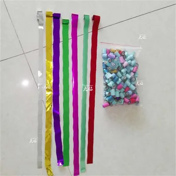 

Free shipping (20KG / lot ) Mixed Colors Long confetti paper for confetti cannon machine & Confetti Machine For Stage Effect