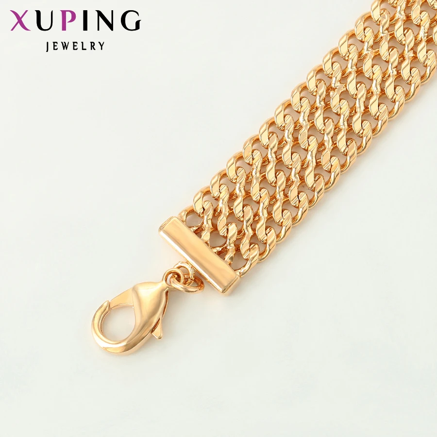 Xuping винтажные модные браслеты высокого качества Позолоченные дикие стиль для женщин мужчин Черная пятница подарок S104-75796