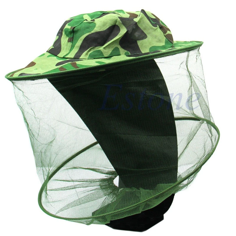 

Women Men camouflage cloth Bucket Hats Insect Bee Mosquito Resistance Bug Net Mesh Head Face Protector Fishing Cap Sun Hat