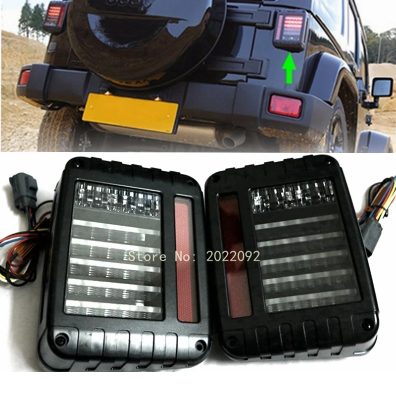 Jual 07 16 J eep wrangler JK Hitam led Belakang tail light Brake Reverse lampu led tail light untuk Jeep (USA version) Beli 07 16 J eep wrangler JK Hitam led Belakang tail light Brake Reverse lampu led tail light untuk Jeep (USA version)