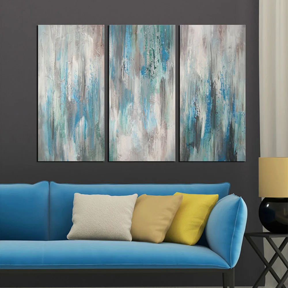 

3 Panel Unframed Oil Painting Art Wall Decor Handmade Paintings Acrylic Designs Abstract Painting Canvas Artowrk