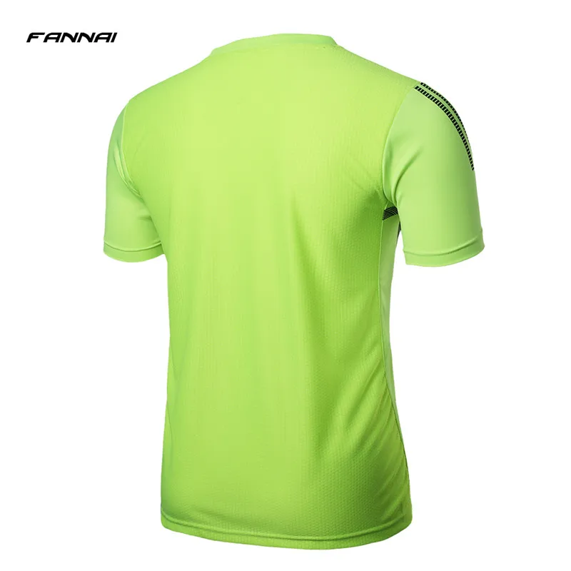 FANNAI Brand hombres tenis deportes al aire libre entrenamiento de secado rápido bádminton hombres camisetas de manga corta Camisetas tops ropa