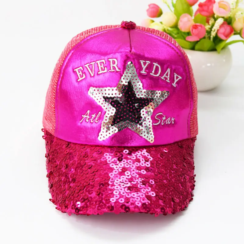 Новых Детей Способа shining star pattern Бейсбол Cap Hat Мальчики Девочки Дети Спорт Snapback Шляпы Хип-Хоп Шапки