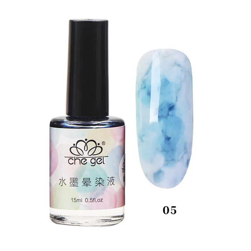

12 Colors Phototherapy Nail Polish Glue Marble Pattern Ink Smudge Gradient Manicure Smudge Suitable For Daily Use YF2018