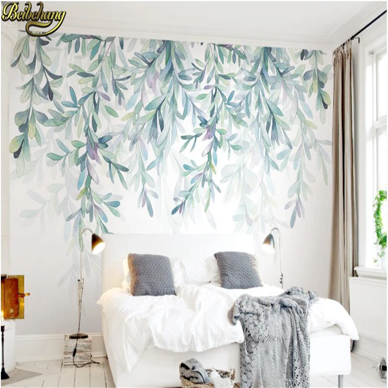 

beibehang Custom photo wallpaper for living room TV backdrop 3D bedroom Nordic leaves 3d mural wallpaper for walls wall paper