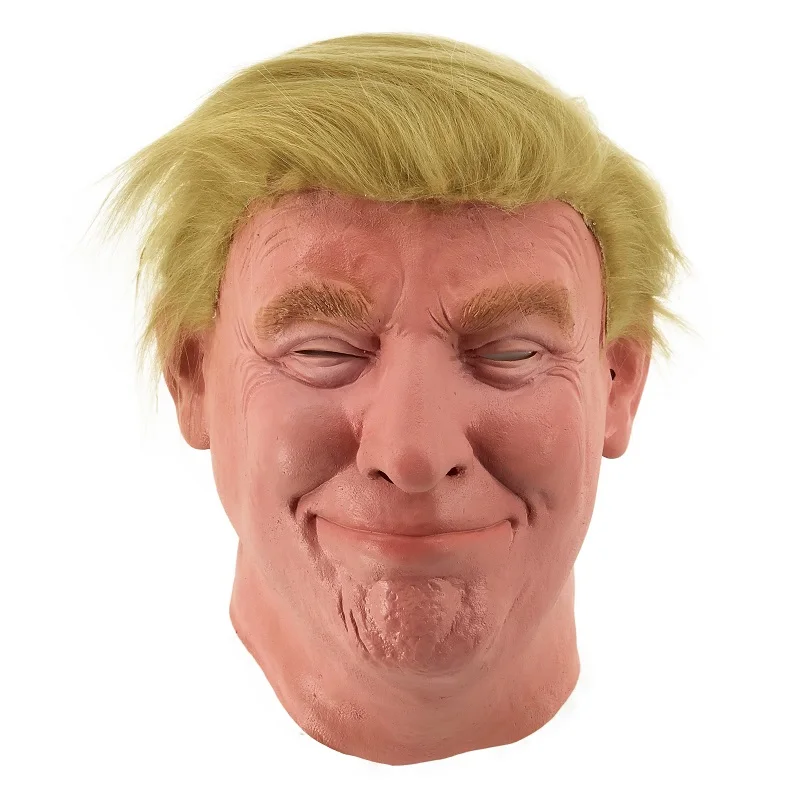 DonaldTrumpLatexMaskBillionaireAmericanUSPresidentHalloween