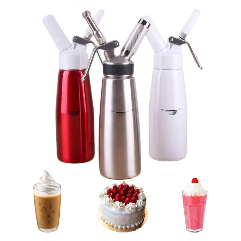 500ML Aluminum Alloy Cream Whipper Coffee Dessert Fresh Cream Butter