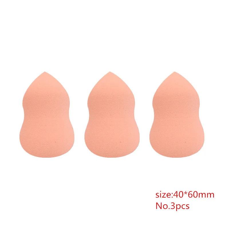 3PCS Хзм 1/3/5/6 штук оранжевый губка пудра гладкая губка для макияжа Make Up косметический слойка Поддержка YA100 - Цвет: 3PCS