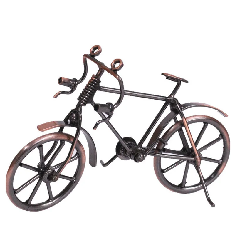 17cm*6cm*11cm Vintage Bicycle Model Metal Craft Home Decoration