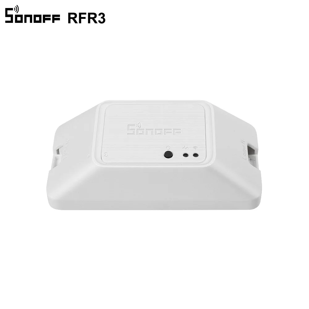 SONOFF 433 RF R3 Смарт вкл/выкл WiFi переключатель, Поддержка app/433 RF/LAN/голосовой пульт дистанционного управления DIY режим работает с Alexa Google Home