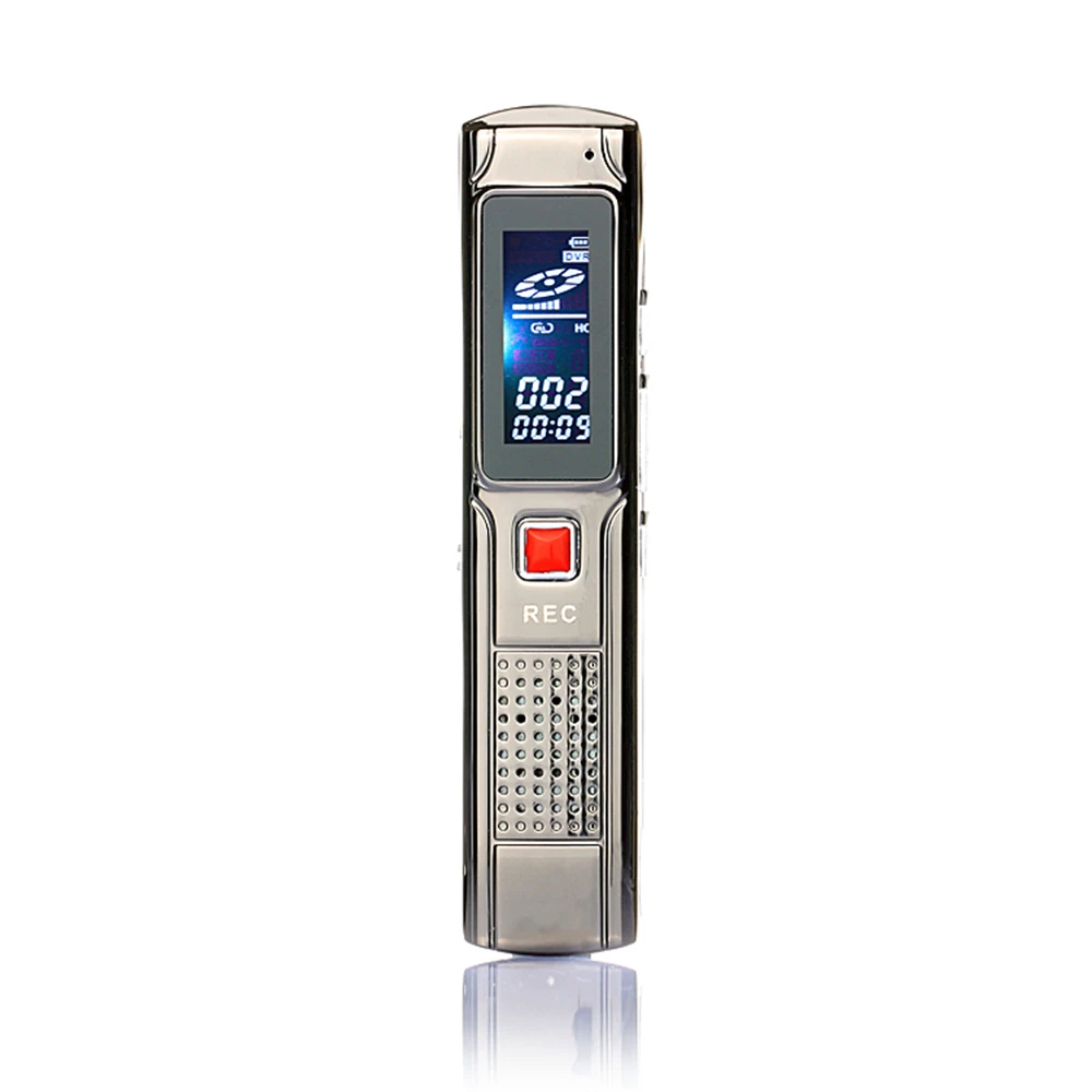 USB MEMORY STICK Portable Rechargeable 8GB Steel Stereo Recording Mini Digital Audio Pen Recorder Voice Recorder MP3 Player