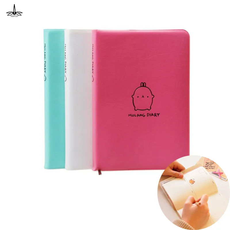 

Cute Kawaii Notebook Cartoon Rabbit Journal Diary Planner Notepad for Kids Gift Korean Stationery Three Covers