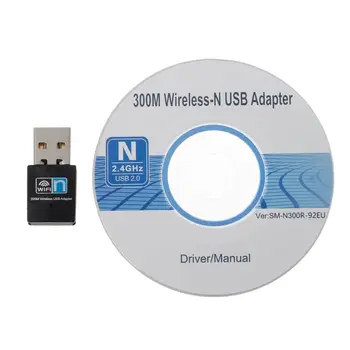 

Mini 300Mbps USB RTL8192 Wifi Dongle WiFi Adapter Wireless Receiver Network Card Antenna 802.11 n/g/b wi fi LAN Adapter For Desk