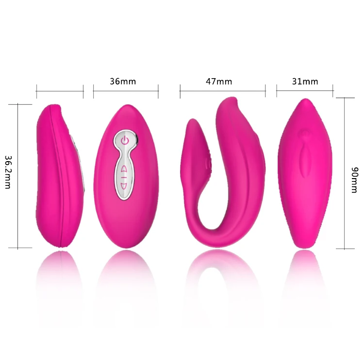  Wowyes disfruta del vibrador del punto de strapon g vibrador remoto de la recarga del USB para las 