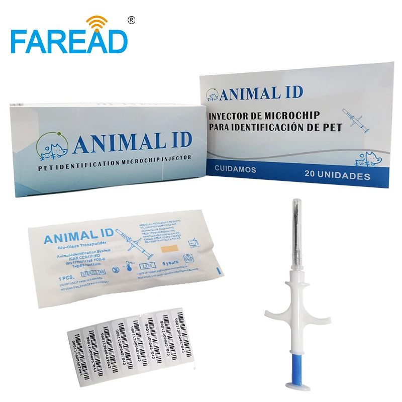 frete gratis animal id pet microchips seringa 01