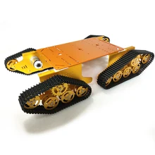 T900 4WD металлический бак шасси, 4 мотора с высоким крутящим моментом, для умных резервуаров, автомобилей, DIY, разработка дистанционного управления, DHL/FedEx