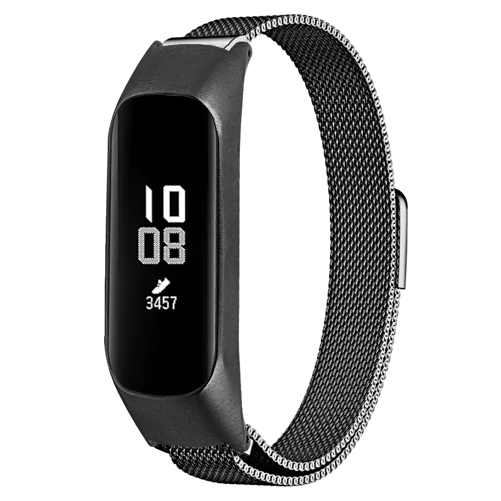 Миланский ремешок для часов для samsung Galaxy Fit-e R375 Смарт ремешки для часов из нержавеющей стали стальные браслеты магнитный браслет, ремешок для наручных часов