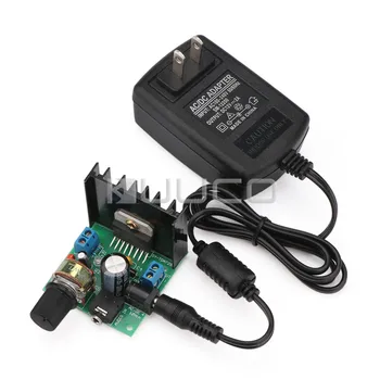 

15W+15W Dual-Channel Digital Amplifier TDA7297B Audio Control Module HIFI stereo Amplifier Finished Board + DC12V Power adapter