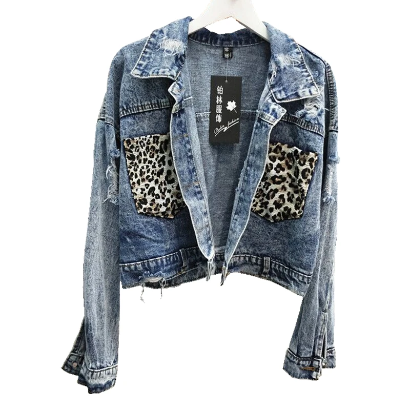 

New Demin Jacket Women BF Ladies Jean Jacket Spring Autumn Women Jacket 8WT021