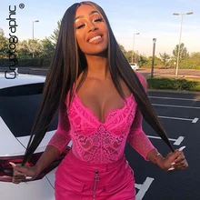 Криптографический с длинным рукавом и v-образным вырезом, сетчатые прозрачные кружевные боди, сексуальный комбинезон с открытой спиной, женский комбинезон, боди, модные Клубные боди