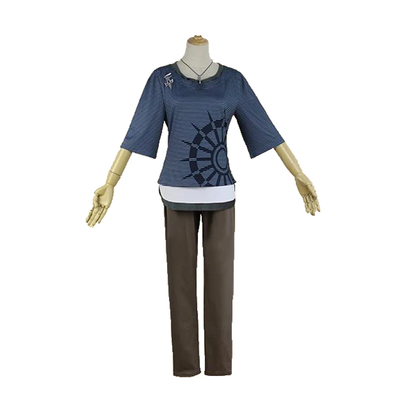 

New Danganronpa V3 Rantaro Amami Cosplay Costume Japanese Game Uniform Suit Outfit Clothes T-shirt & Pants & necklace