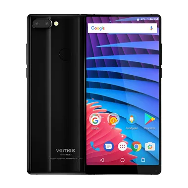 Мобильный телефон Vernee Mix 2, 4G LTE, 6,0 дюйма, MTK6757CD, 6 ГБ ОЗУ, 64 Гб ПЗУ, четыре ядра, Android 7,0, двойная задняя камера, Touch ID, смартфон - Цвет: Black