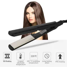 Быстрый нагрев нано титановый плоский утюжок Керамический выпрямитель для кудрявых волос утюжок регулировка температуры выпрямление утюга Стайлинг