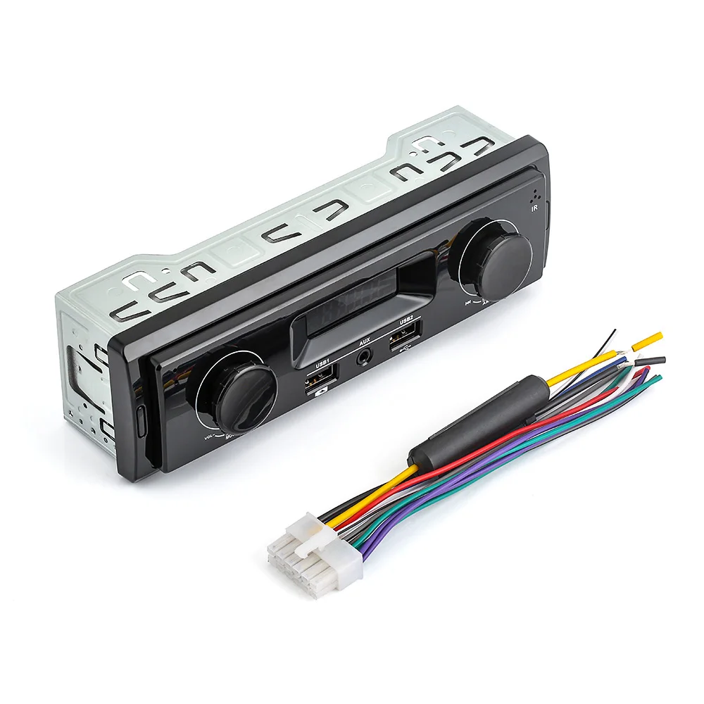 1 Din coche Radio 12 V soporte FM Aux en receptor USB MP3 Radio reproductor Auto Audio estéreo sin Bluetooth sin Control remoto