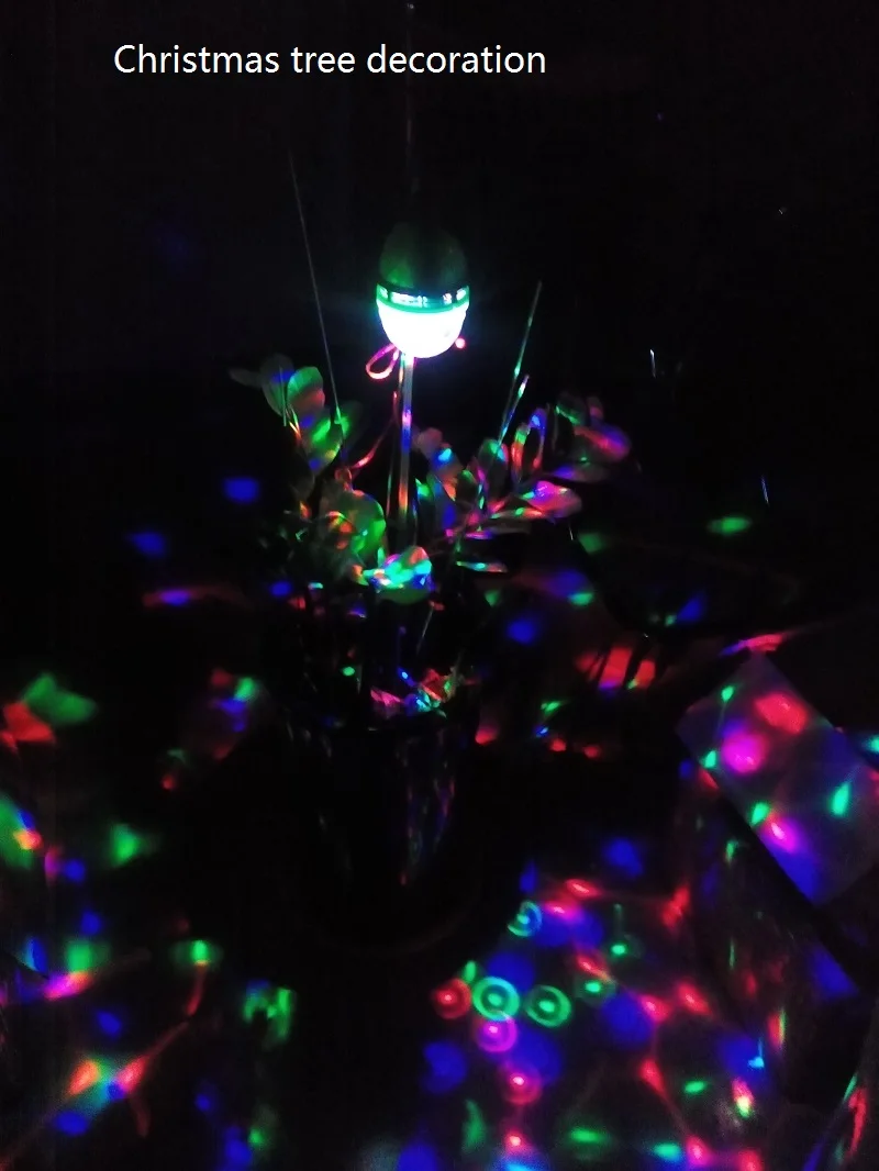 5 в Usb портативный сценический эффект вечерние светильник s Авто вращающийся Светодиодный проекционный диско DJ открытый танцевальный светильник диско шар перезаряжаемый светильник