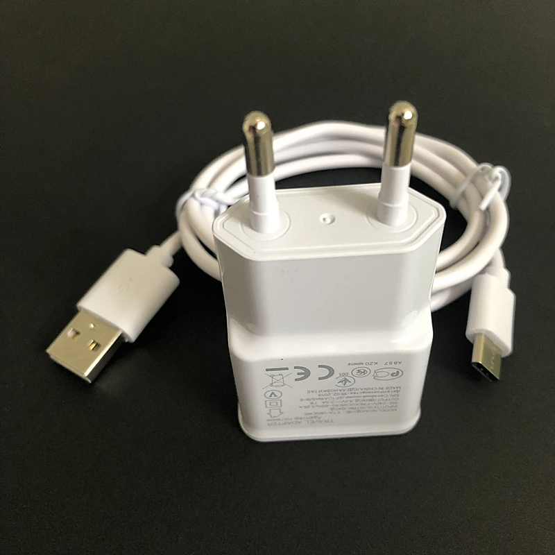 

For Samsung Galaxy S10 S10e S9 S8 S7 S6 Edge Plus Note 9 8 A10 A20 A30 A40 A50 USB charging cable US EU Plug wall charger Type c