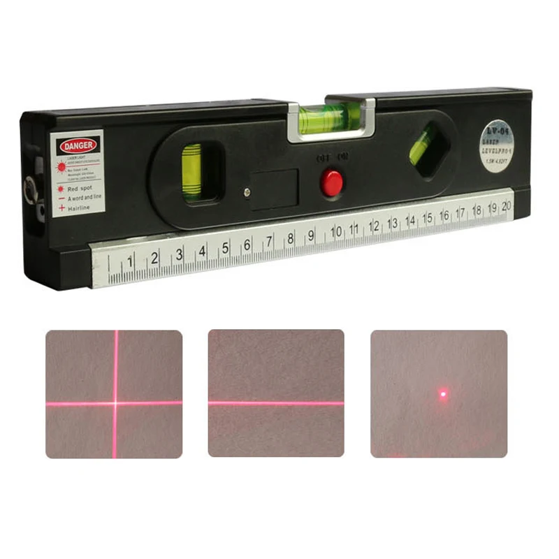 4 в 1 лазерный уровень вертикальный горизонт поперечная линия измерительная лента выравниватель лазерные маркировочные линии точные оптические инструменты