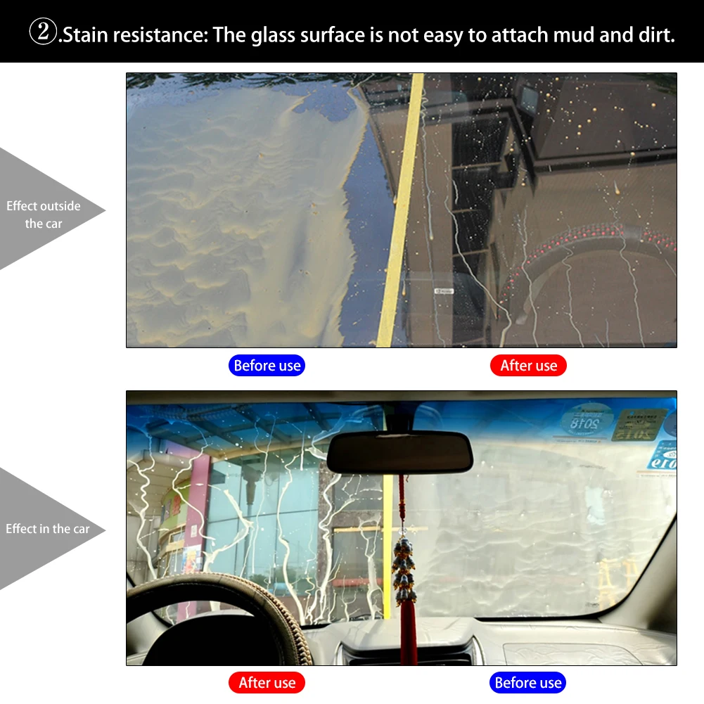 Авто стекло покрытие агент репеллент агент стекло непромокаемый агент стекло Очистка Flluid добавка для чистки автомобиля